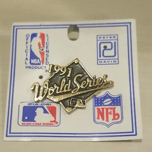 1991 world series lapel pin mlb baseball 91 ws Minnesota twins Jack Morris pin - Picture 1 of 1