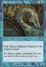 MTG magic cards 1x x1 Light Play, English Sliptide Serpent Nemesis
