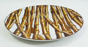 Vajilla de bambú blanco Nicole Miller Sakura porcelana aperitivo plato de postre - Imagen 1 de 5