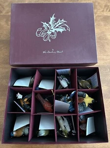The Danbury Mint Song Bird Christmas Ornaments - Box Of 12 - NEW MINT CONDITION - Picture 1 of 15