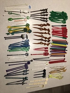Vintage Swizzle Sticks LOT Of 127 - Bars Casinos Airlines Hotels Playboy Rare + - Picture 1 of 7