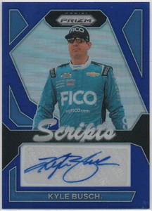 Kyle Busch 2024 Panini Prizm Racing Blue Scripts Auto 11/15 NASCAR - Picture 1 of 2