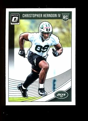 2018 Optic #134 Christopher Herndon IV New York Jets RC Rookie Card - Image 1 of 2