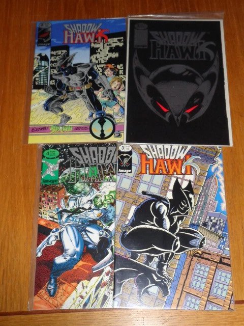 SHADOW HAWK #1-4 IMAGE COMICS 1992 SET SPAWN APPEARS(4) - Image 1 of 1