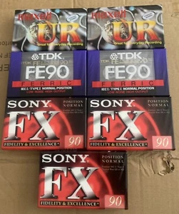 LOTE CINTAS DE CASETE SELLADAS EN BLANCO SONY MAXELL TDX - Imagen 1 de 1