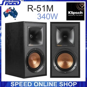Klipsch Reference R-51M 340W Bookshelf Speakers - Pair - BLACK - Picture 1 of 8