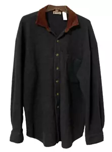 Vtg Northwest Territory Shacket Men's L Cabincore Workwear Normcore Fleece Warm - Picture 1 of 7