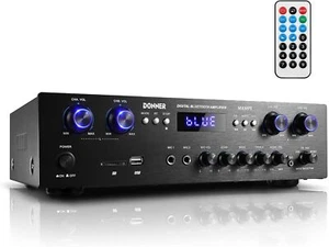 Donner 4 Channel Amplifier Bluetooth Stereo Audio Home Amp 440W Peak Power - Picture 1 of 7