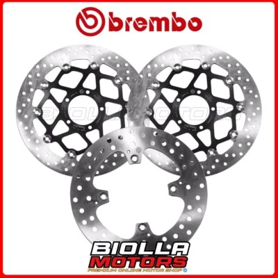 KIT DISCHI FRENO BREMBO DUCATI HYPERSTRADA 821 2013 ANTERIORE + POSTERIORE [Flot - Imagem 1 de 4