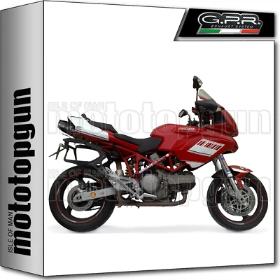 GPR 2 EXHAUST HOM FURORE BLACK DUCATI MULTISTRADA 1100 2007 07 2008 08 2009 09 - Image 1 of 3
