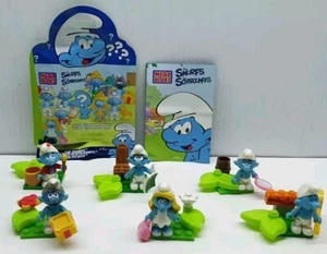Smurf 2013 Mega Bloks Mystery Blind Bag New Smurfs Lot Of 6 Smurfette Jokey Lute - Picture 1 of 6