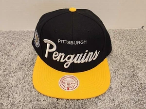Pittsburgh Penguins Mitchell & Ness NHL Adjustable Snapback Hat Vintage NEW - Picture 1 of 9