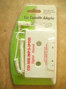 NEW & OPENED - CAR CASSETTE ADAPTER - FOR CD MP3 IPOD - Picture 1 of 3