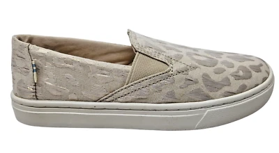 Toms shoes Luca Rose Gold Metallic Woven Cheetah youth size 2 NEW - Image 1 of 4