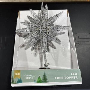 Winter Frost LED Tree Topper 14 Inch - Picture 1 of 2