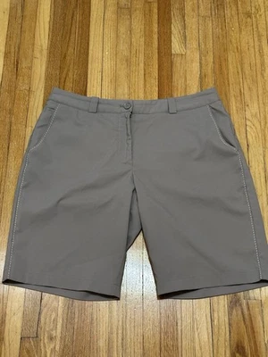 NIKE Golf Tour производительности Dri Fit Бермуды желтовато-коричневый шорты женщин ярлык 14 - Изображение 1 из 4