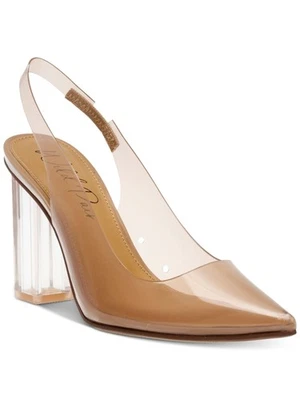 WILD PAIR Womens Beige Dharma Pointed Toe Block Heel Slip On Slingback 6.5 M - Image 1 of 4