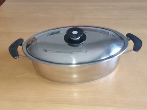 AMC -Oval Pfanne mit Deckel 5,5L Gebrauchsspüren !! Alt - Bild 1 von 9