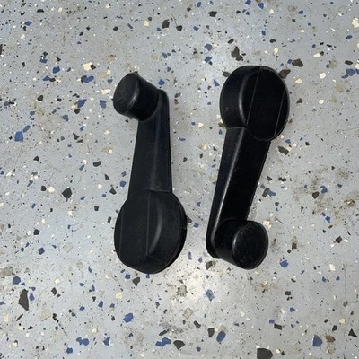 Jeep Cherokee XJ 1986 negro manivela manual manija ventana par OEM Foto 1 de 4