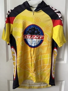 Vintage GIANT Fahrrad Radtrikot gelb schwarz Größe M - Bild 1 von 6