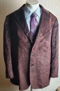 Corneliani Blazer Men 46 Brown Cotton Rayon Corduroy Sport Coat Italy - Picture 1 of 19