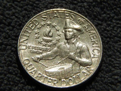 Bicentenial Quarter No Mint Mark Multiple Errors Reverse Side and Obverse side - Image 1 of 4