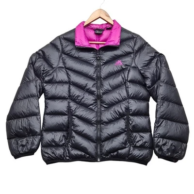 Chaqueta acolchada de plumón ZeroXposur para mujer negra rosa forrada talla mediana Foto 1 de 4