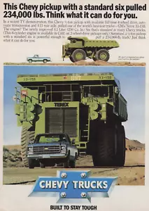 Anuncio impreso vintage 1979 esta camioneta Chevy piensa lo que puede hacer por GM Terex 33-15B - Imagen 1 de 2