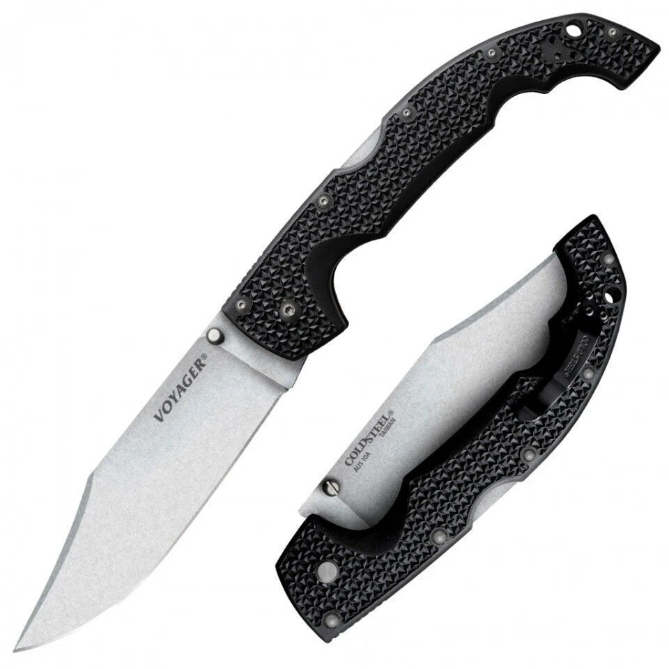 Cold Steel Voyager XL 5.5 in Plain Black GFN Handle 29AXC