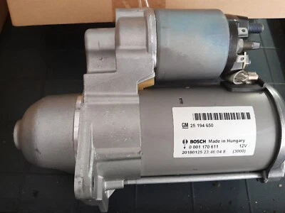 Motorino Avviamento ORIGINALE CHEVROLET ORLANDO CRUZE AVEO OPEL ADAM CORSA ASTRA - Imagem 1 de 2