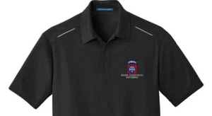 Army 82nd Airborne Division Embroidered Performance Golf Polo - Picture 1 of 4