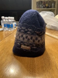 Montbell Beanie Wool Blend Fleece Cold Weather Snow Hiking S/M Mont-bell Kids - Picture 1 of 8