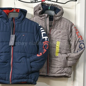 Tommy Hilfiger Boys' Youth Fashion Jacket - BLUE, GREY size S-M - Picture 1 of 22