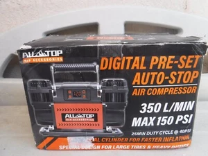 Compresor de Aire ALL-TOP 12V 350 L/Min, Doble Cilindro Ajuste Digital Parada Automática - Imagen 1 de 8