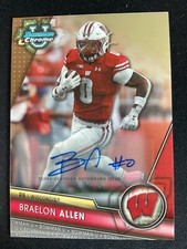 Braelon Allen 2023 Bowman Chrome University Auto RC Card #183  *