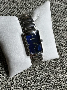 FOSSIL F2 ES-9375 Silver Tone Quartz Analog Women's Watch Sz. 6" New Battery - Picture 1 of 8