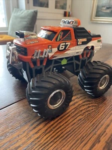 Lanard Mean Machine Monster Truck Vintage 1993 naranja 4x4 Chevy para reparación de piezas - Imagen 1 de 9