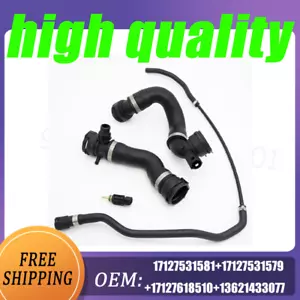 Low&Upper Radiator Coolant Hose + Vent Line Hose + Sensor 17127531581 For BMW - Picture 1 of 6