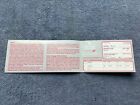 British Airways Concorde Original Charter Flight Ticket Lhr 9/7/1989 Q Seat 21C