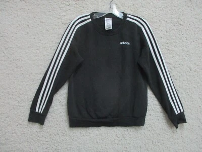 Adidas Sweater Small Adult Black Pullover Crew Neck Stretch Logo Gym Womens S - Image 1 of 4