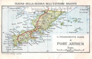 C5739) TEATRO DELLA GUERRA RUSSO GIAPPONESE IN ESTREMO ORIENTE , PORT ARTHUR. - Imagen 1 de 2