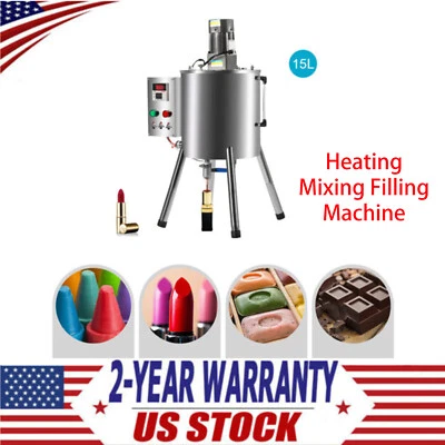 Heating Mixing Filling Machine 15L Capacity Lipstick Candle Heat Filler CE New - Image 1 of 4