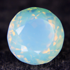 Pink Fire Australian Natural Blue Opal 33.80 Ct Round Cut Loose Gemstones