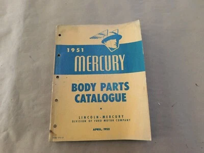 Libro de piezas de carrocería principal Mercury 1951 fabricante de equipos originales Monterey Foto 1 de 4