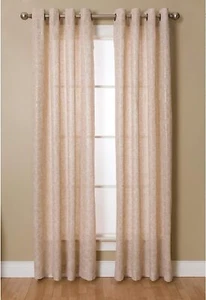 Miller Curtains Kailey Grommet Panel, 50″ x 84″, Gold - Picture 1 of 5