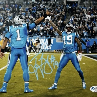 Ted Ginn Jr. 亲笔签名卡罗莱纳黑豹队 8 x 10 照片 - 5 星认证 — 第 1/4 张图片