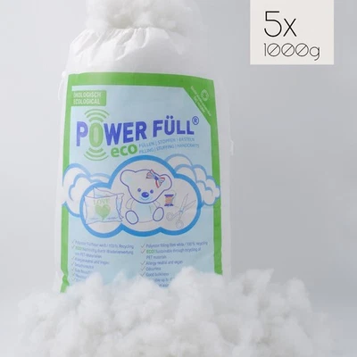 Power Füll® eco Füllwatte | 5000 g | Nachhaltiges Füllmaterial