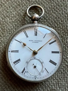 John Forrest - Chronometer Maker London - Pocket Watch Silver 53 mm ca. 1880 - Imagen 1 de 18