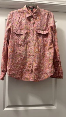 LRL Ralph Lauren De Colección Étnica Indonesia Camisa Abotonada Algodón M Foto 1 de 4
