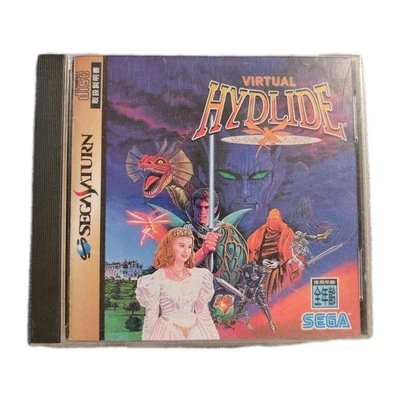 Sega Saturn Virtual Hydlide Japan Import NTSC-J *Tested Working* - Image 1 of 4